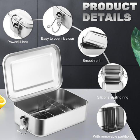 Umigy reusable metal container for eco-friendly meal prep and storage.