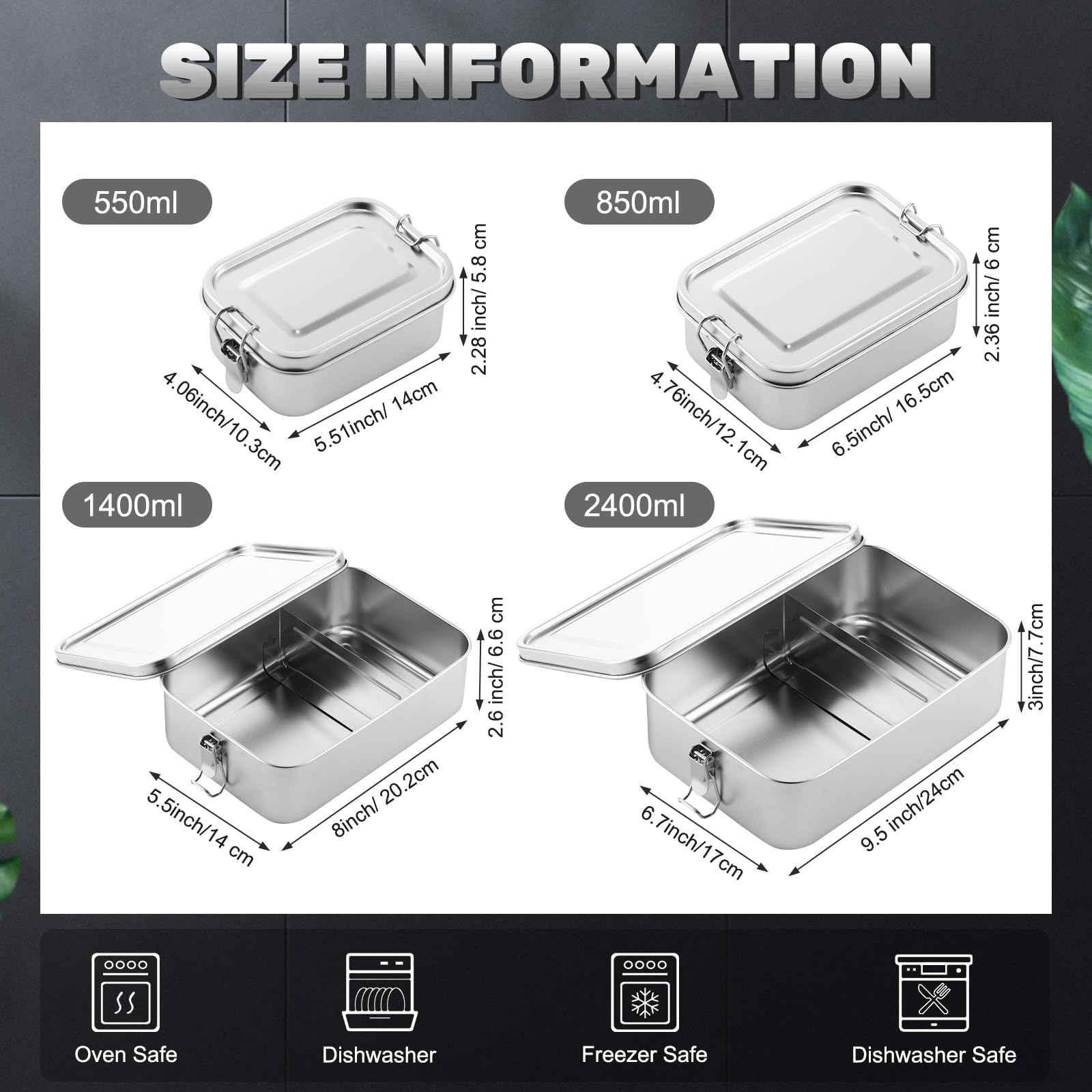 Umigy stainless steel lunch container dishwasher-safe for quick cleanup.