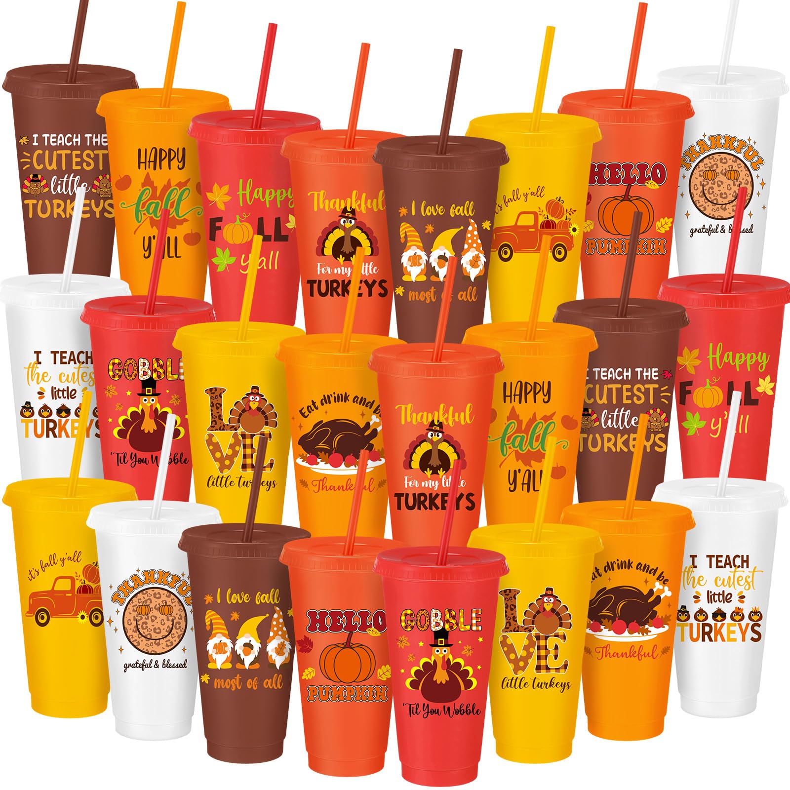 Umigy pumpkin-pattern cups offering durable, spill-free serving for autumn gatherings