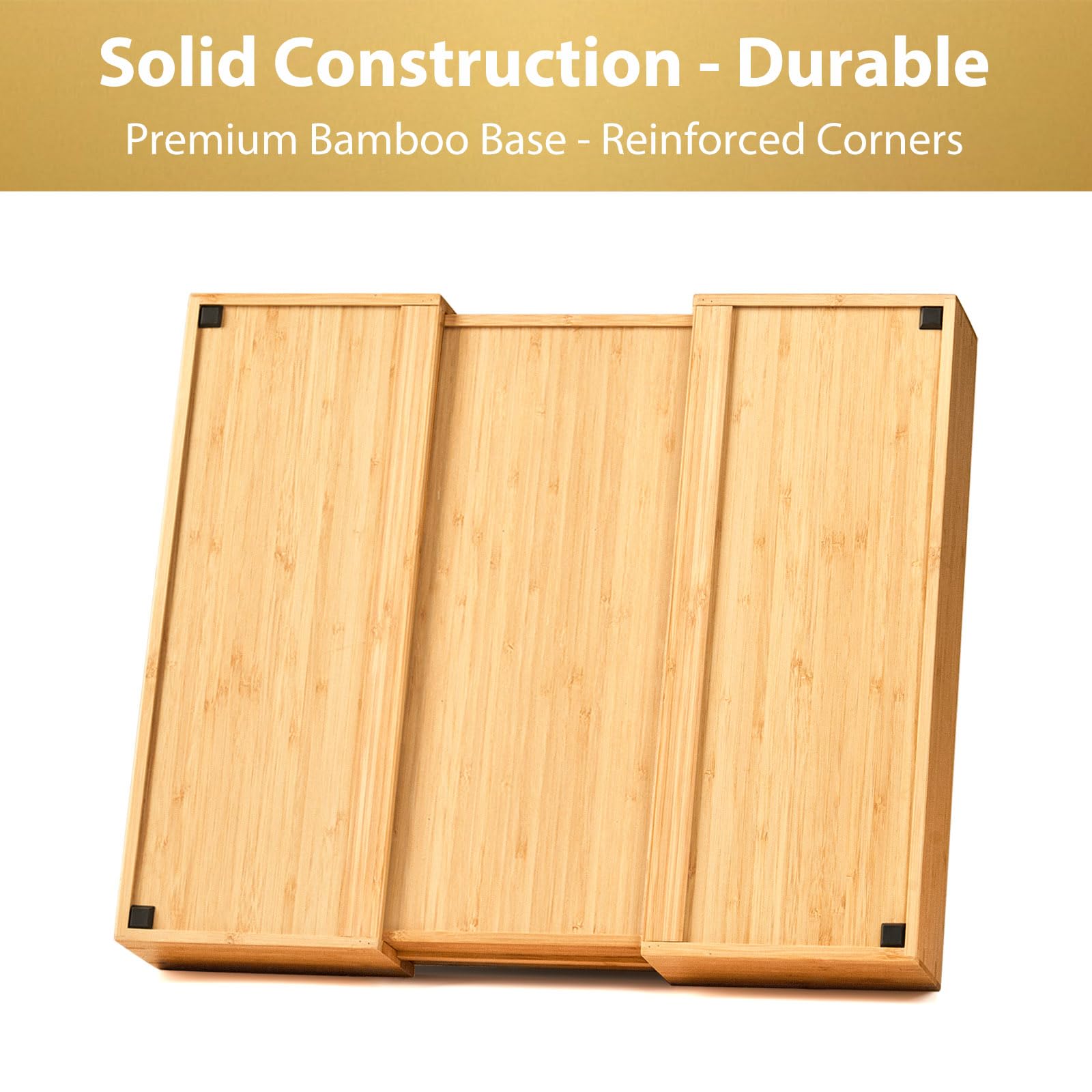 Umilife adjustable width design fits many drawer sizes.
