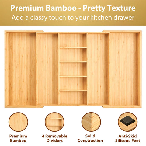 Umilife anti-skid silicone feet prevent movement for quiet drawer use.