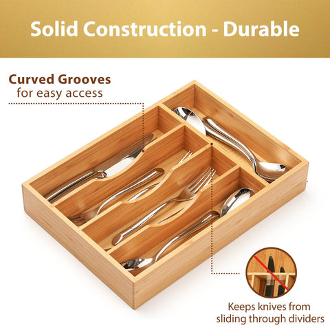 Umilife drawer organizer close-up reveals reinforced mortise-and-tenon corners