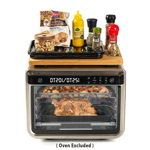 Durable Umilife cutting board also serves as a hot cookies serving tray.