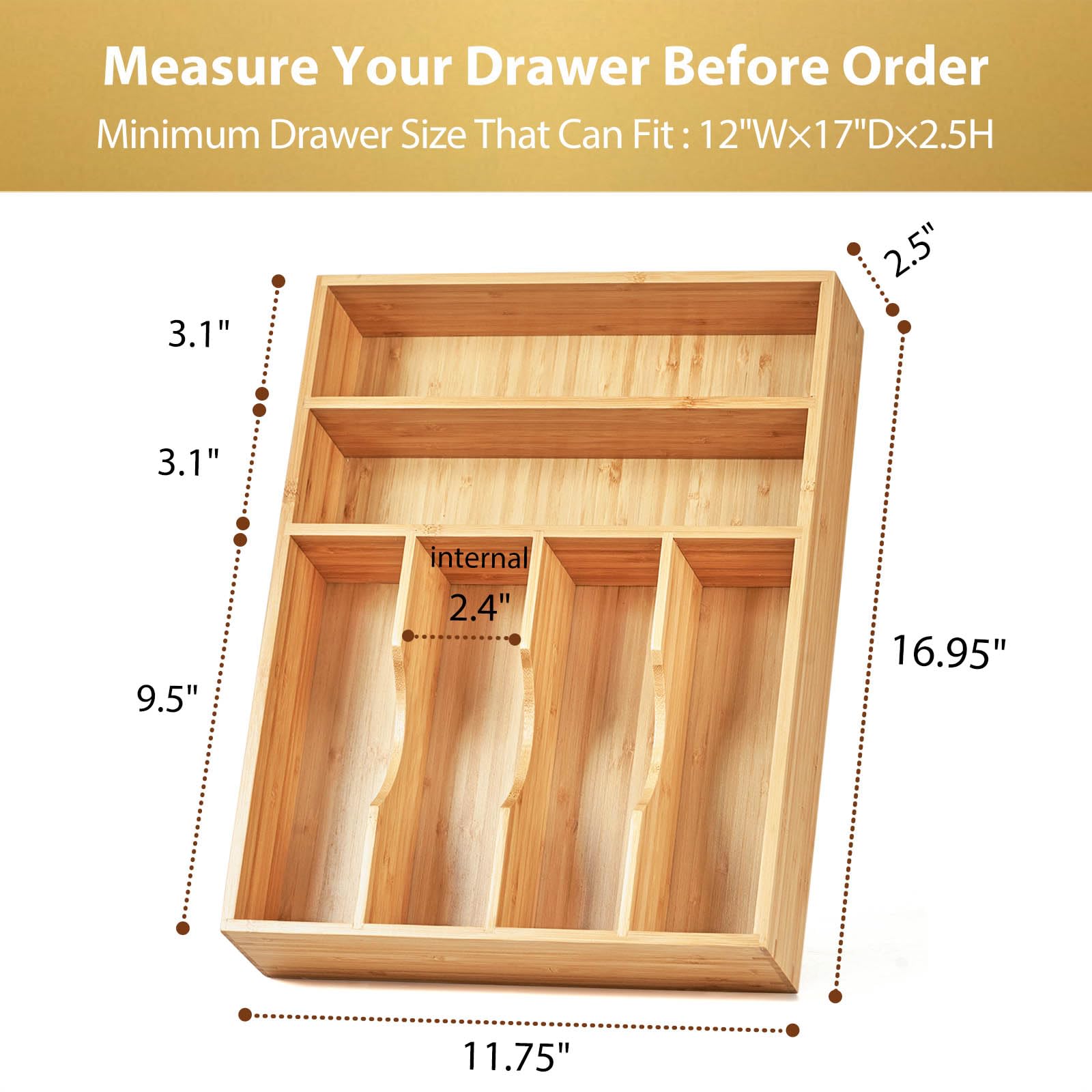 Umilife mortise-tenon construction ensures sturdy, long-lasting dividers.