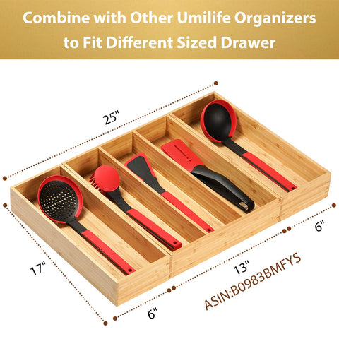 Umilife silicone feet keep the caddy stable and surface-protected.