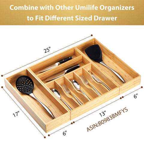 Umilife versatile storage for utensils, spices, bottles, or office supplies.