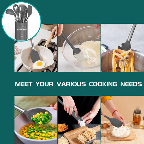 Umite Chef flexible spatula resists heat for delicate flipping and scraping