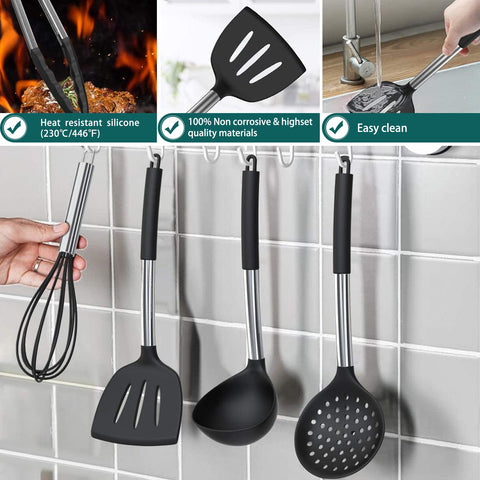 Umite Chef utensil holder keeps tools organized on the countertop