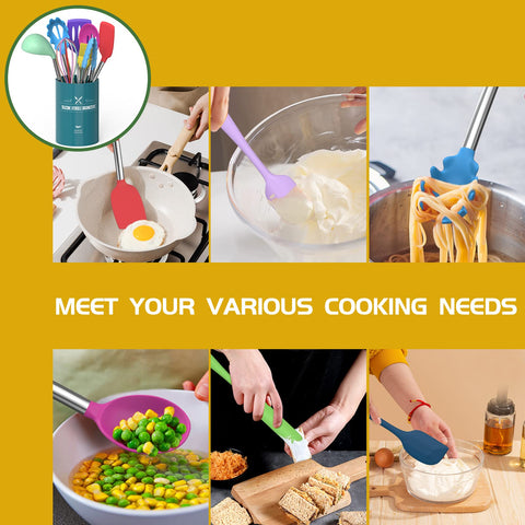 Umite Chef 15pc deep soup ladle pouring broth smoothly