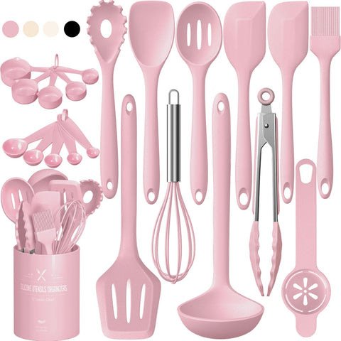 Umite Chef ladle with soft silicone head protects nonstick cookware and eases serving