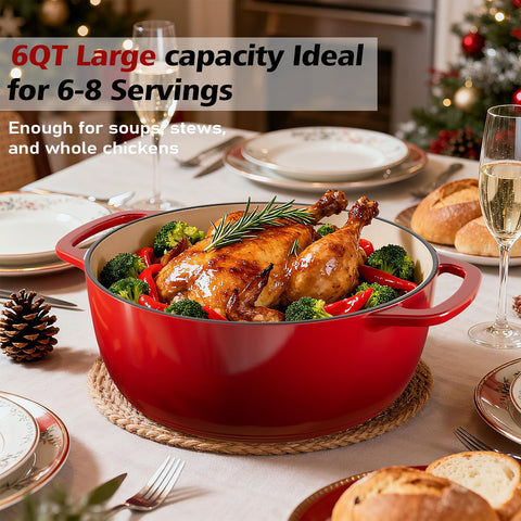 Umite Chef 6QT capacity ideal for family meals and gatherings