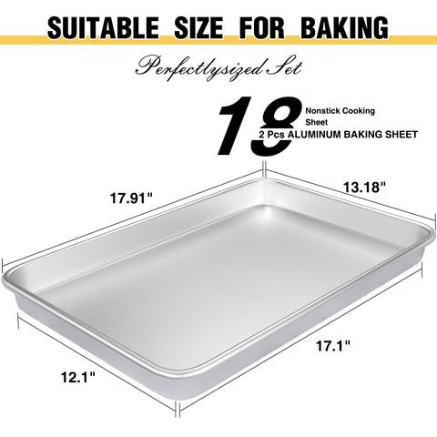 Umite Chef batch cooking ready pan set ready for meal prep.