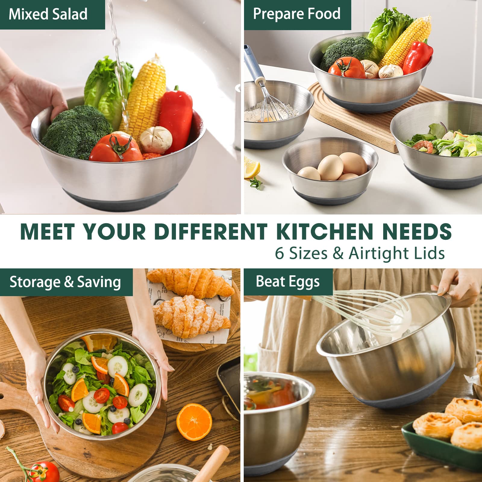 Umite Chef dishwasher-safe bowls clean up quickly after cooking and serving.