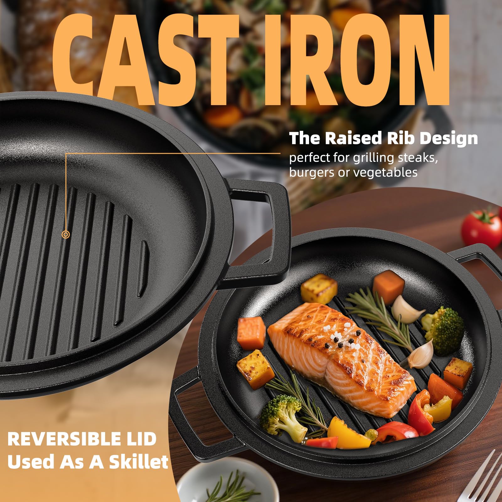 Umite Chef cast iron pot highlighting heat retention
