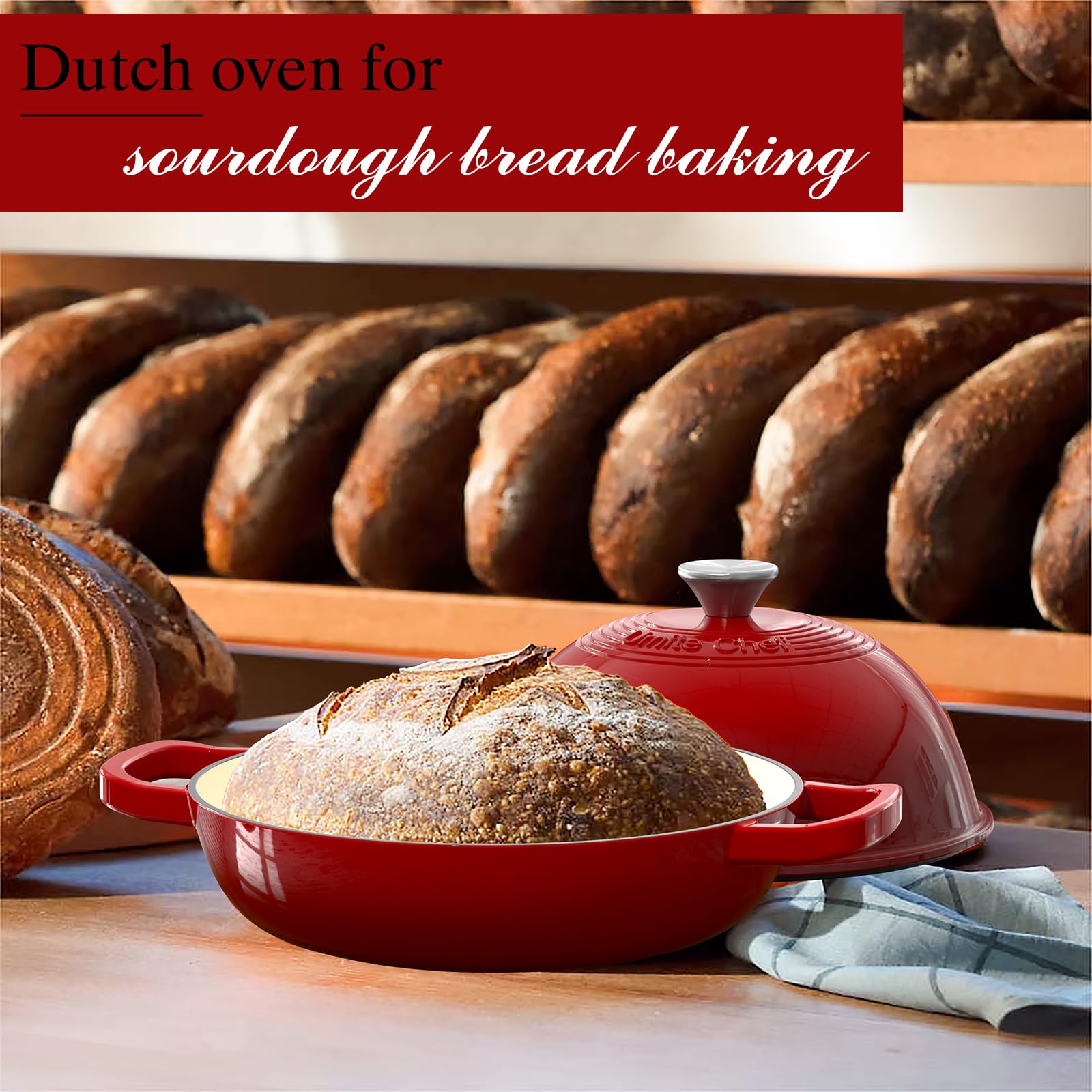 Umite Chef durable enamelware designed for long term kitchen use.