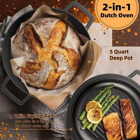Umite Chef Dutch oven on campfire for outdoor cooking