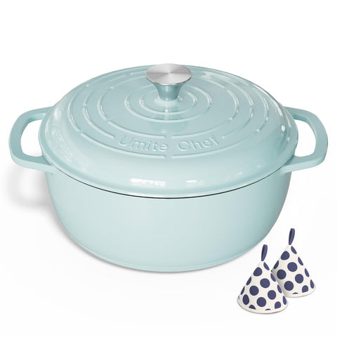 Umite Chef Dutch oven yields tender stews and braises with rich flavor.