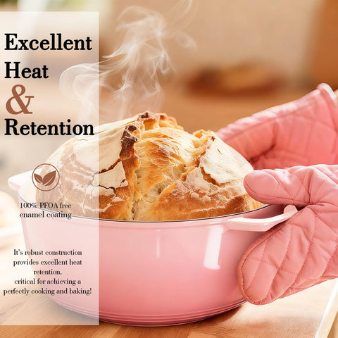 Umite Chef induction-compatible Dutch oven handles versatile cooking on any range.