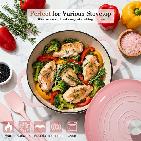 Umite Chef professional-grade heat distribution prevents hot spots for even cooking.