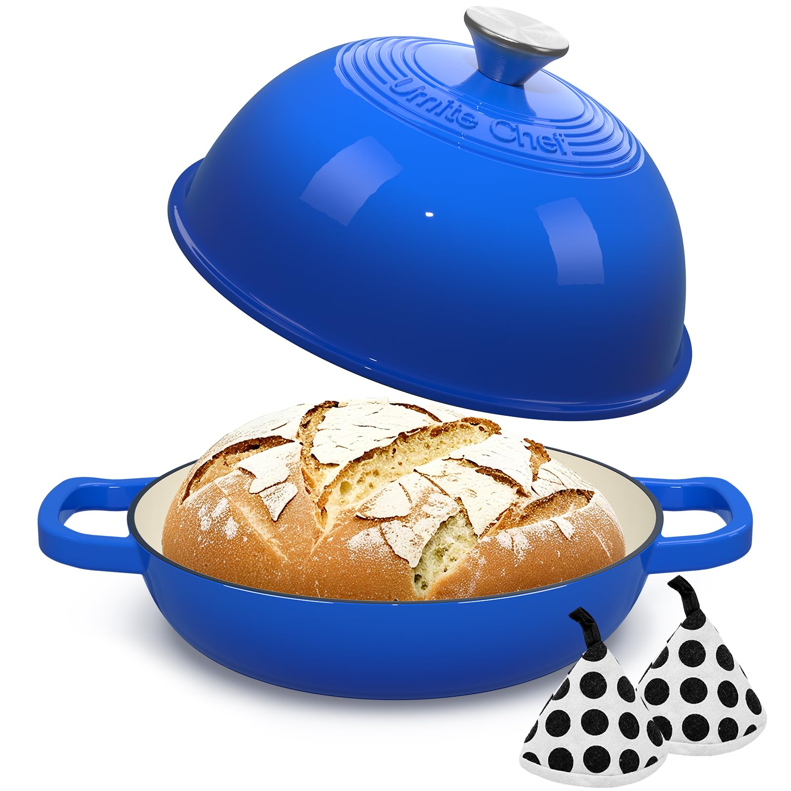 Umite Chef enamel resists rust and odors, easy to clean.