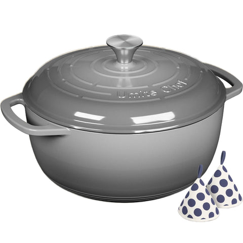Umite Chef 6QT Dutch oven with lid for sealing moisture and tender results.