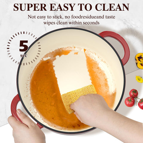Umite Chef Dutch Oven lid with tight seal preserves moisture during cooking