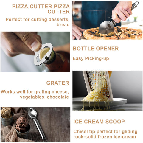 Umite Chef heat-resistant utensils withstand high heat up to 446°F for safe cooking.