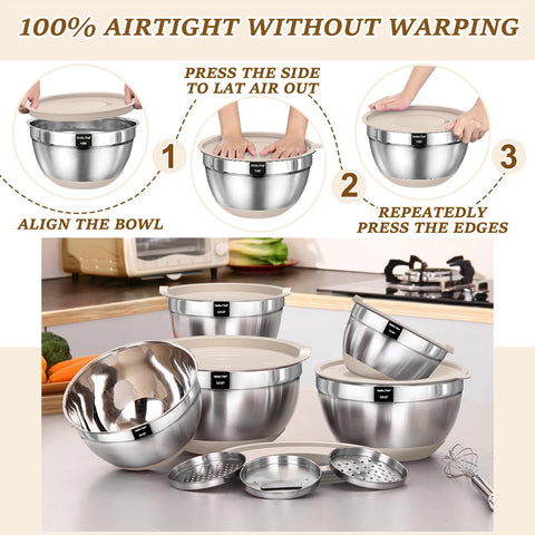 Umite Chef khaki bowls add stylish durability to the kitchen.