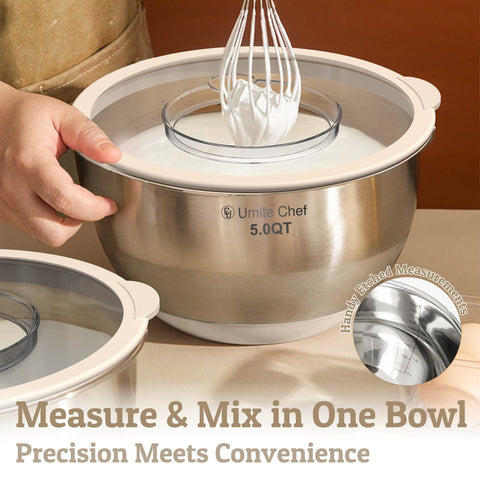 Umite Chef khaki bowls suit modern kitchens and daily use.
