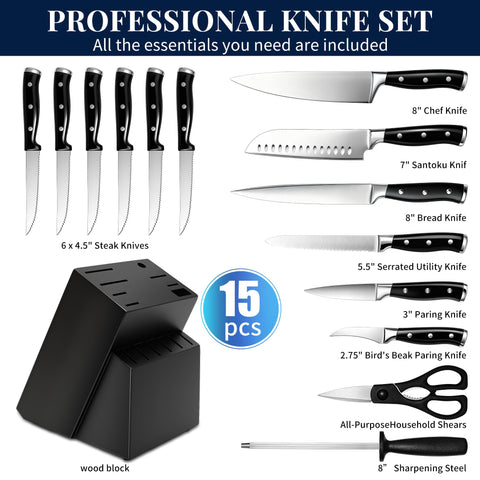 Umite Chef ergonomic handle promotes comfortable, controlled cutting