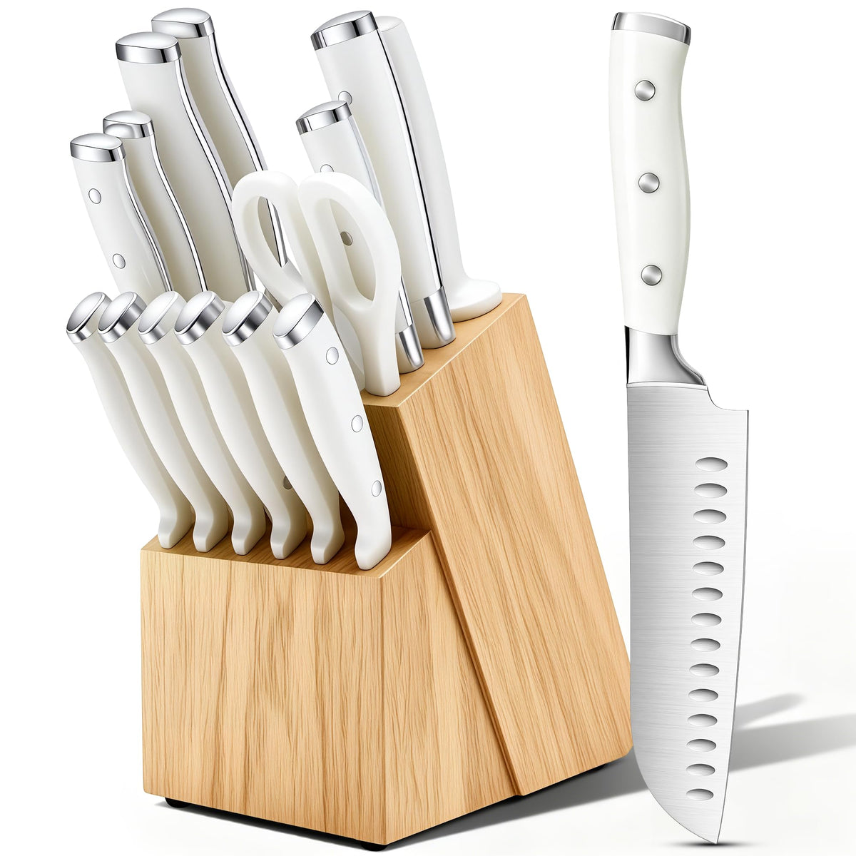 Umite Chef razor-sharp blades slicing tomatoes smoothly