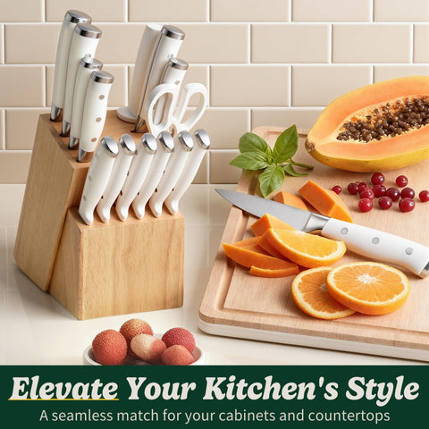Umite Chef three rivets secure balanced, durable blade and handle