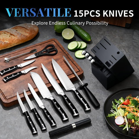 Umite Chef triple-riveted blade offers balanced, secure handling