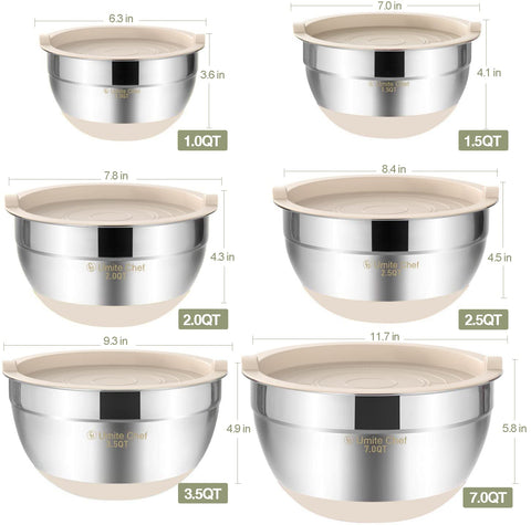 Umite Chef large-capacity bowl handles large batters and salads with ease.