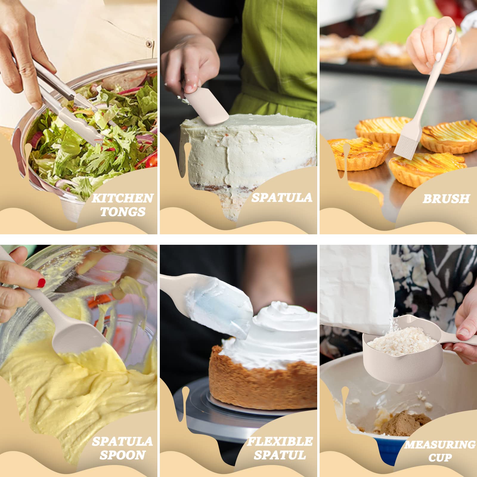 Umite Chef 7-piece set provides multiple sizes and handy kitchen tools for prep and serving.