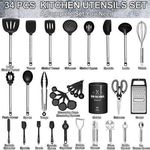 Umite Chef heat-resistant silicone heads withstand high heat up to 446 degrees Fahrenheit.
