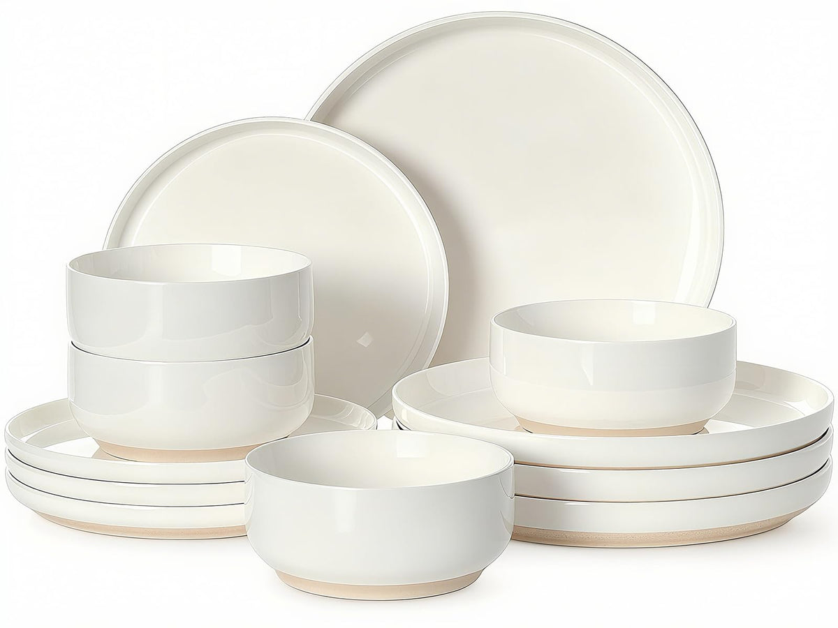 Umite Chef dinner plates from the 12-piece set for four, durable daily dining