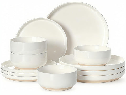 Umite Chef dinner plates from the 12-piece set for four, durable daily dining