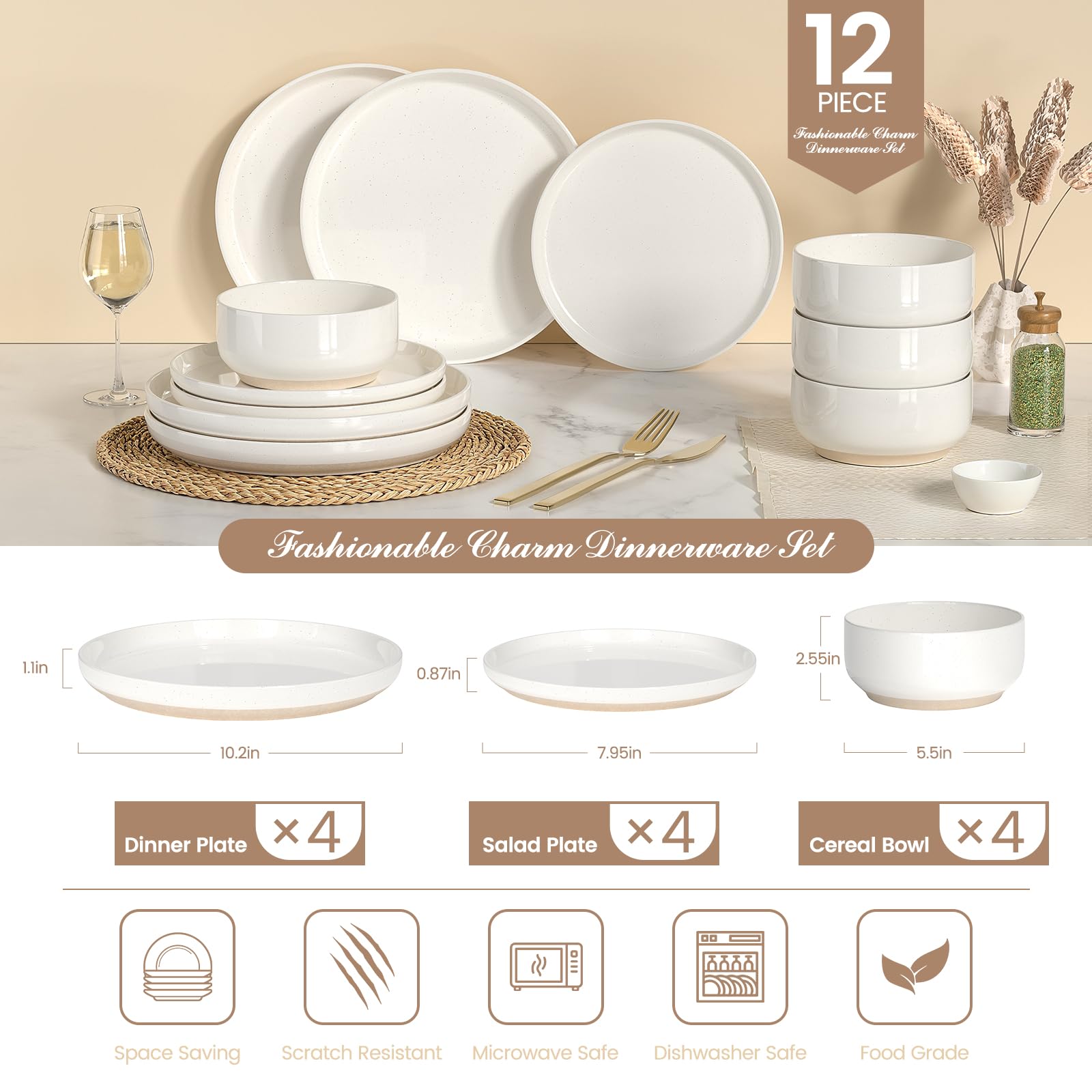Umite Chef salad plates from the set for balanced meals and sides