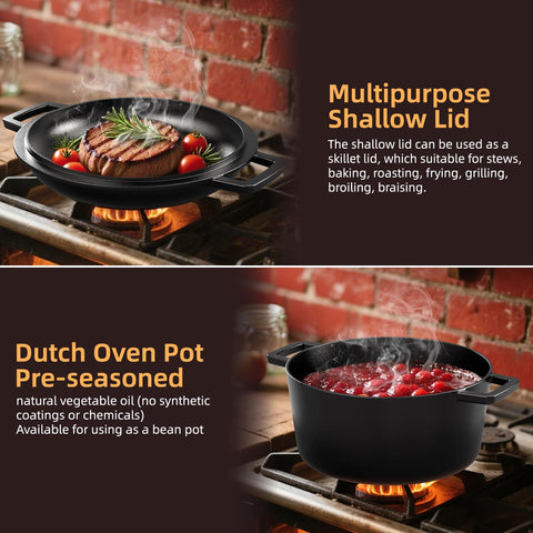 Umite Chef pre-seasoned cast iron ships ready to start cooking.