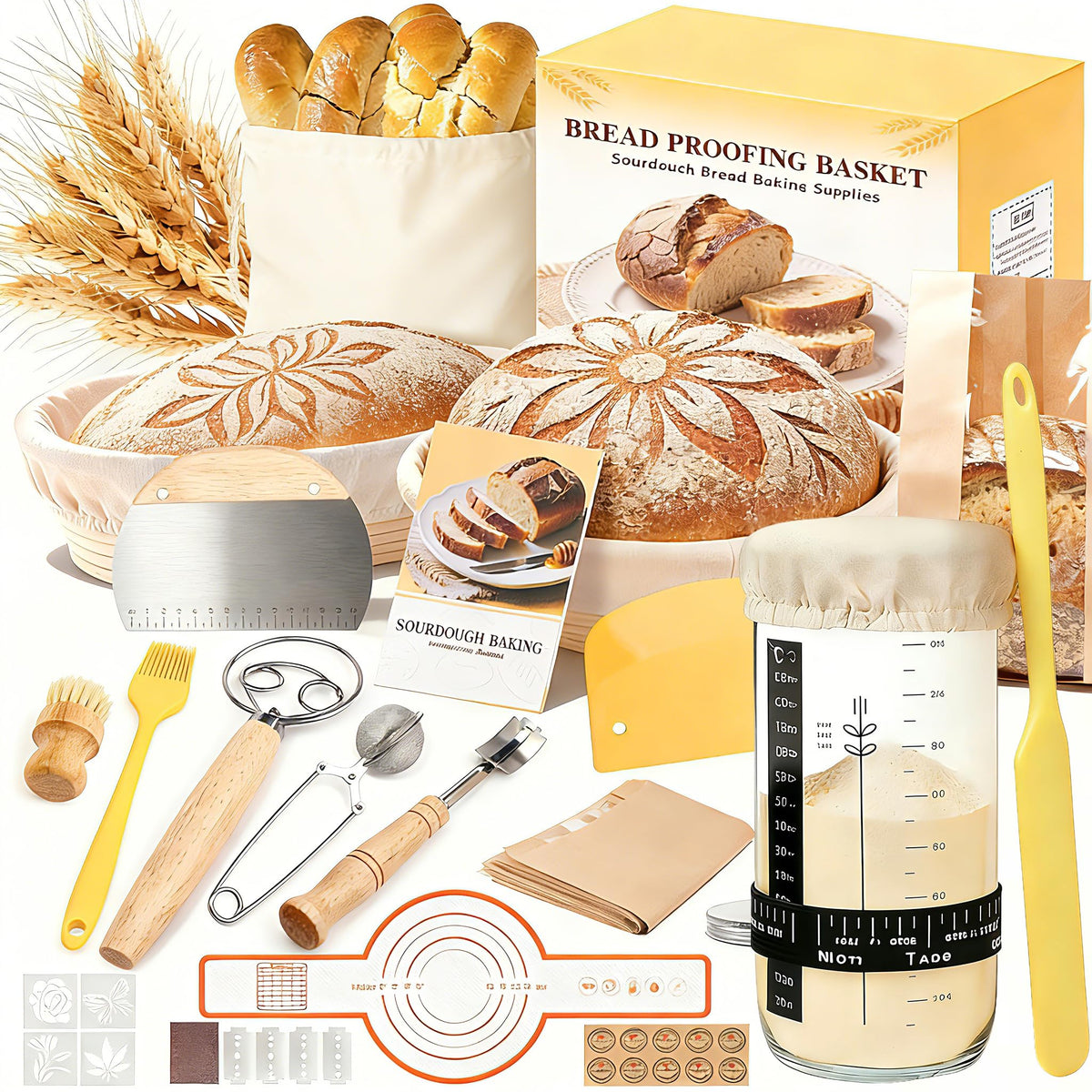Umite Chef round banneton for even rise and rustic spiral patterns.