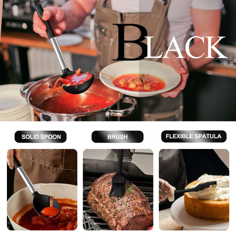 Umite Chef utensils safe for nonstick cookware and gentle stirring.