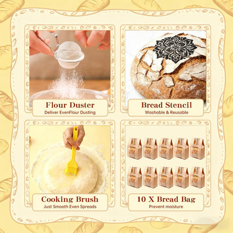 Umite Chef scrapers set for precise dough shaping and handling.