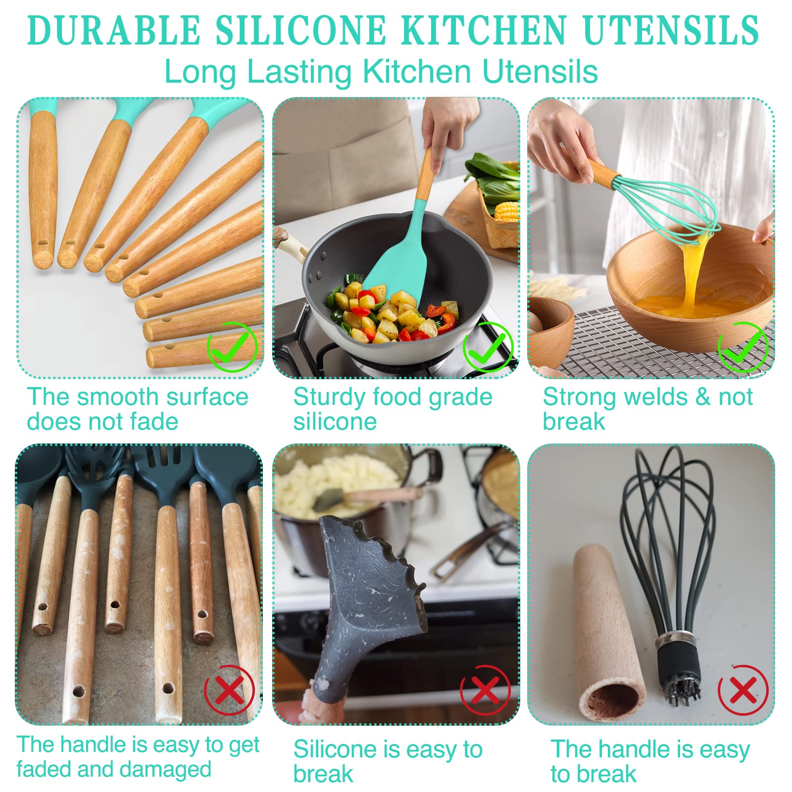 Umite Chef silicone mat and hooks for tidy kitchen storage