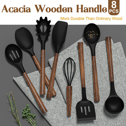 Umite Chef serving spoon with wooden grip for stirring