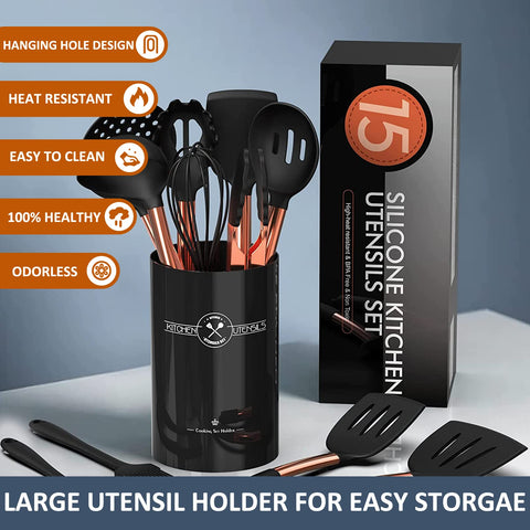 Umite Chef silicone utensils flexible spatula for delicate scraping and non-stick care.