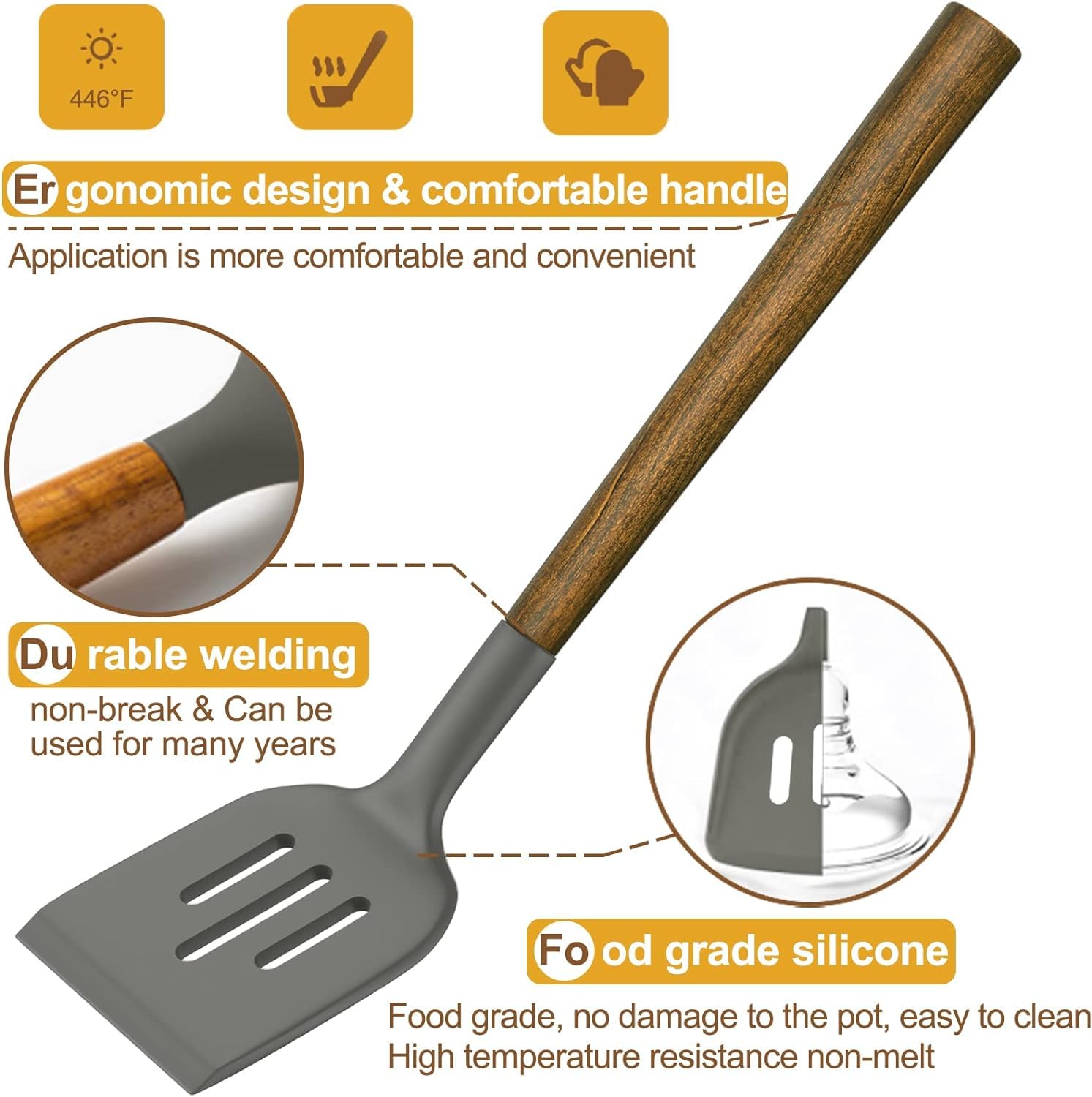 Umite Chef spaghetti server sturdy scoop for pasta and sauces