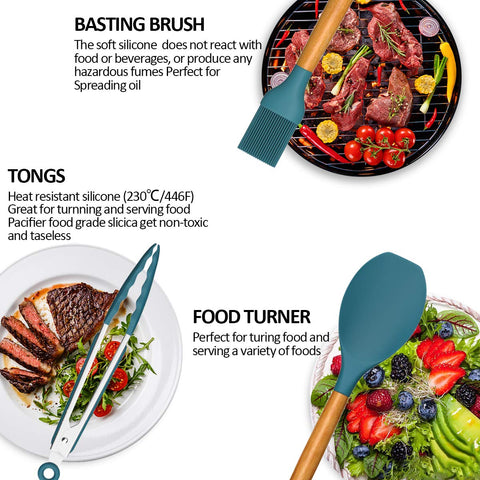 Umite Chef spatula with soft silicone head protects cookware