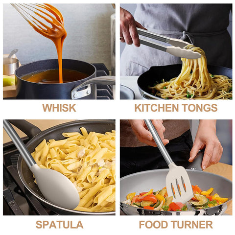 Umite Chef soft silicone tip protects nonstick surfaces while flipping and serving.