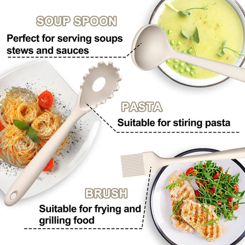 Umite Chef spoonula blending and serving without scratching cookware